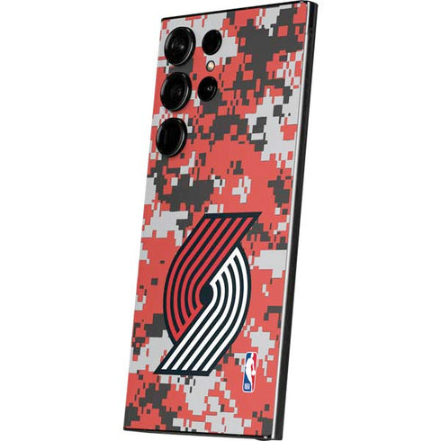NBA Portland Trail Blazers Digi Camo Galaxy S25 Ultra Skin